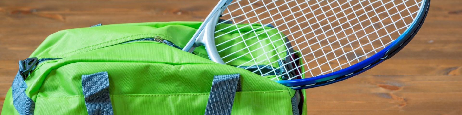 Tennis Racket Bag with tennis racquet & tennis ball